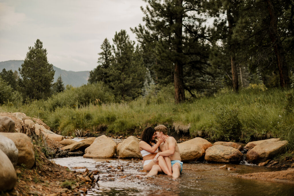 Couples portraits captured by Colorado elopement photographer